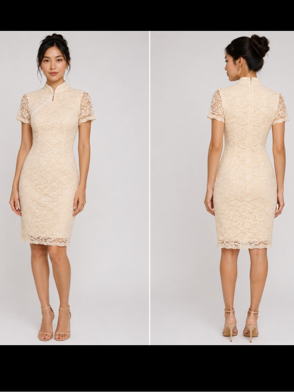 MARY SUN  Lace Asian inspired dress Size 4 NWT
